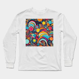 Vibrant Kaleidoscope Dreams Long Sleeve T-Shirt